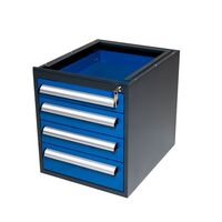 Suspended drawer unit