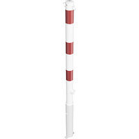 Afzetpaal, Ø 60 mm, wit/rood