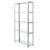 Boltless shelving unit, completely zinc plated
