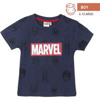 CAMISETA CORTA SINGLE JERSEY PUNTO MARVEL DARK BLUE