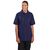 Nisbets Unisex Polo Shirt in Blue - Polycotton with Ribbed Cuffs on Sleeve - XL