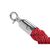 Bolero Twist Barrier Rope in Red with Stainless Steel Ends 1500x32mm