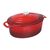 Vogue Oval Red Casserole Dish Large 125X230X305mm 6Ltr Cast Iron Cocotte Creuset