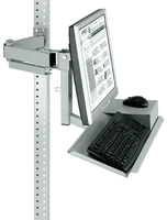 Standard Monitorträger für MULTIPLAN Arbeitstische mit Tastatur- und Mausfläche, VESA-Adapter 100 mm | AZK1372.7035