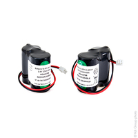 Pack(s) Batterie eclairage secours (x2) 2x SC HT 2S1P ST1 2.4V 2.5Ah JST