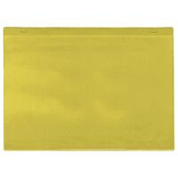 Coloured magnetic document pockets, A5, landscape, yellow