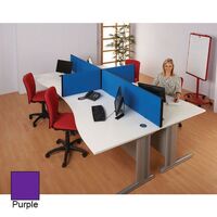 BusyScreen® classic clamp on desk partition screens - Standard desk screens