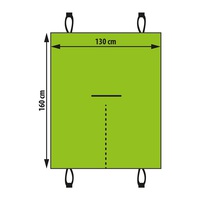 MNC 55699B 130x160cm háziállatoknak fekete hátsó ülésvédő huzat