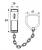 TK 50 door chain lockable