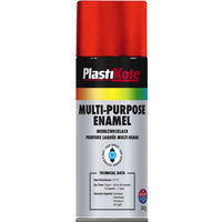 PlastiKote 60104 Multi-purpose Enamel Spray Paint 400ml - Gloss Red