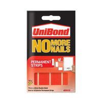 UniBond 1507605 No More Nails Permanent Pads 19mm x 40mm (Pack of 10)