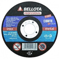 BELLOTA 50310125 - Disco Abrasivo Corte INOX - METAL Extrafino - PROFESIONAL modelo 50310-125