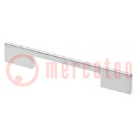 Holder; ZnAL; aluminium; H: 24mm; L: 192mm; W: 7mm; Holes pitch: 160mm