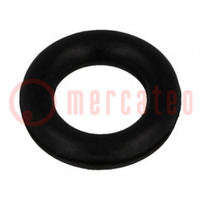 Guarnizione O-ring; caucciù NBR; Thk: 1,78mm; Øint: 4,6mm; nero