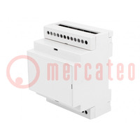 Enclosure: for DIN rail mounting; Y: 90mm; X: 71mm; Z: 53mm; PPO