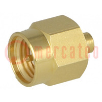 Plug; SMA; male; straight; 50Ω; RG405; soldering; for cable; PTFE