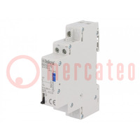 Relay: installation; bistable,impulse; NO; Ucoil: 230VAC; 32A; IP20