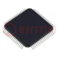 IC: mikrokontroler 8051; Flash: 64kx8bit; VQFP64; 64kBFLASH; AT89