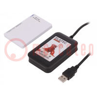 Kit de testeur de cartes RFID; 4,3÷5,5V; USB; 155x100x35mm