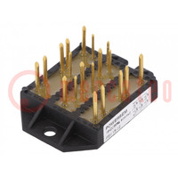 Module: IGBT; transistor/transistor; 3-fasige brug IGBT; Ic: 14A