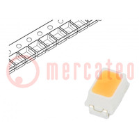 LED; SMD; 2014,Mini PLCC2; biały ciepły; 3÷7lm; 2250-2475K; 90