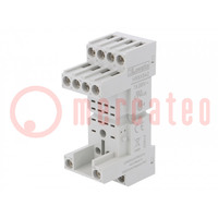 Socket; PIN: 14; 10A; 250VAC; for DIN rail mounting; Series: HR60