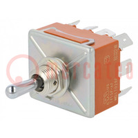 Switch: toggle; Pos: 3; 4P3T; ON-OFF-ON; 15A/250VAC; 15A/30VDC