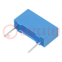 Capacitor: polyester; 0.1uF; 63VAC; 100VDC; 10mm; ±5%; 13x7x4mm