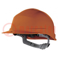 Protective helmet; adjustable; Size: 53÷63mm; orange; ZIRCON I