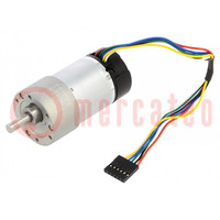 Motor: DC; with gearbox; 6÷12VDC; 5.5A; Shaft: D spring; 540rpm