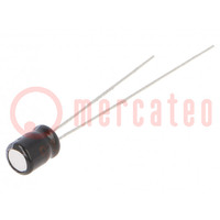 Capacitor: electrolytic; THT; 10uF; 16VDC; Ø4x5mm; Pitch: 1.5mm
