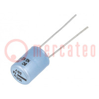 Condensatore: elettrolitico; THT; 100uF; 35VDC; Ø8,2x11mm; ±20%