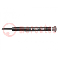 Screwdriver; Phillips; precision; PH000; Blade length: 17mm