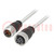 Kabel: voor sensoren/ automaten; 7/8",aan beide zijden; 1m; PVC