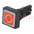 Switch: push-button; 16mm; Stabl.pos: 1; red; Pos: 2; -25÷70°C