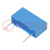Capacitor: polyester; 0.1uF; 63VAC; 100VDC; 10mm; ±5%; 13x7x4mm