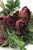 Artificial Silk Cottage Style Ranunculus Bouquet - 53cm, Burgundy