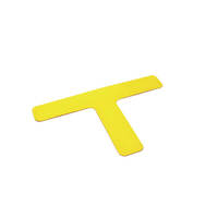 Lagerplatzkennzeichnung T-Stück aus selbstklebendem PVC, Breite 7,5 cm Version: 02 - gelb
