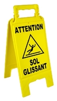 CHEVALET DE SIGNALISATION ''SOL GLISSANT'' 600X275MM - NOVAP - 4291000