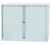 Bisley Rollladenschrank EuroTambours, 2 Fachböden, 2,5 OH, B 1200 mm, Korpus lichtgrau, Rollladen lichtgrau