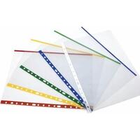 GRAFOPLAS FUNDAS MULTITALADRO 16 PP TRANSPARENTES FOLIO LOMO REFORZADO INDICADOR COLOR AMARILLO -100U-