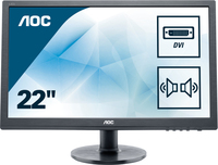 AOC 60 Series E2260SDA LED display 55,9 cm (22") 1680 x 1050 pixelek WSXGA+ Fekete