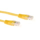 ACT UTP Cable Cat 5E Yellow 1m netwerkkabel Geel