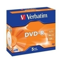 Verbatim DVD-R Matt Silver 4,7 GB 5 pz