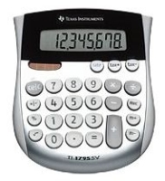 Texas Instruments TI-1795 SV calculatrice Poche Calculatrice à écran Noir, Argent
