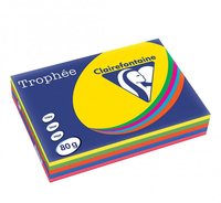 Clairefontaine 1704SC nyomtatópapír A4 (210x297 mm) 500 lapok Kék, Zöld, Narancssárga, Rózsaszín, Sárga