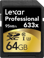 Lexar LSD64GCBEU633 pamięć flash 64 GB SDXC Klasa 10 UHS