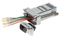 EFB Elektronik ETM23066 tussenstuk voor kabels D-Sub 09 RJ-45 Metallic