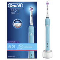 Oral-B PRO 700 Erwachsener Rotierende-vibrierende Zahnbürste Blau, Weiß