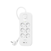 Belkin Connect Fehér 6 AC kimenet(ek) 2 M